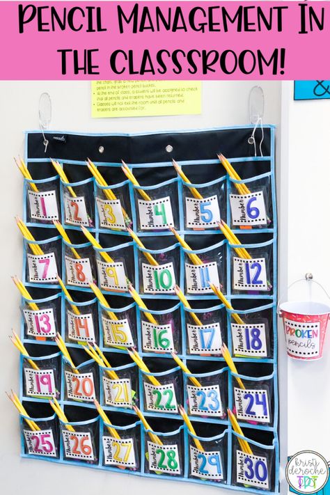 Pencil Organization Classroom, Pencil Management, Pencil Challenge, Interactive Notebooks Social Studies, Classroom Procedures, Social Studies Elementary, Pencil Organizer, Pencil Storage, Social Studies Classroom