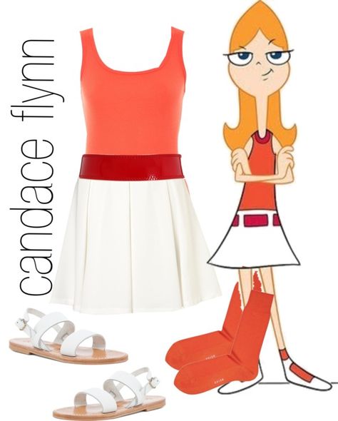 Phineas And Ferb Candace, Phineas And Ferb Costume, Candace Flynn, Cartoon Halloween Costumes, Blonde Halloween Costumes, Phineas E Ferb, Cartoon Costumes, Disney Bound Outfits, Scary Halloween Costumes