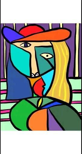 Paint Moon, Picasso Artwork, Picasso Cubism, Picasso Portraits, Pablo Picasso Art, Pablo Picasso Paintings, Cubist Art, Different Artists, Cubism Art