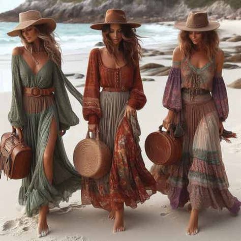 Wherever I lay my boho hat.... / Inspiration | Sand & Lava Fashion Distraction, Boho Lookbook, Bohemian Hats, Boho Winter Outfits, Hat Inspiration, Boho Queen, Fashion Hippie, 50s Women, Symbol Of Freedom