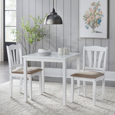 Porch & Den Michigan 3-piece Dining Set - Bed Bath & Beyond - 19389902 Small Dining Set, Dining Nooks, Home Goods Furniture, 3 Piece Dining Set, Kitchen Dining Sets, Matching Chairs, Counter Height Dining Sets, Square Table, Dining Nook