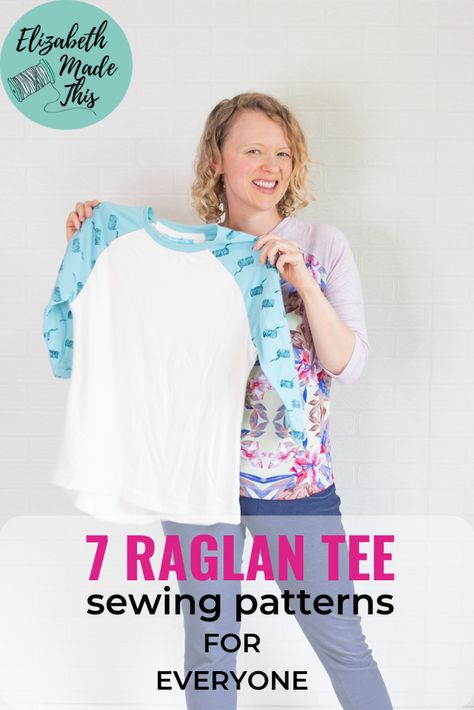 Pdf Sewing Patterns Free, Raglan Tee Pattern, Sleeve Patterns, Raglan Sleeve Pattern, Shirt Patterns For Women, Shirt Patterns, T Shirt Sewing Pattern, Kwik Sew Patterns, Childrens Sewing Patterns