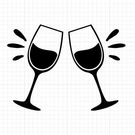 Wine Glasses SVG #wine #winesvg #winelover #wineglass #wineglasses #craft #diy #clipart #svgfile #svgcutfile #svgfiles #svgfilesforcricut #svgcricut #svgimages #svgdesigns #digitaldownload #silhouettesvg #cardmakingstationery #silhouettecameo #silhouettecutfile #cricutcutfiles  #cricut - www.clipartaccess.com Wine Glass Clip Art Image, Wine Clipart, Glasses Clipart, Sock Ideas, Wine Glass Svg, Svg Ideas, Wine Svg, Wood Burning Crafts, Cartoons Png