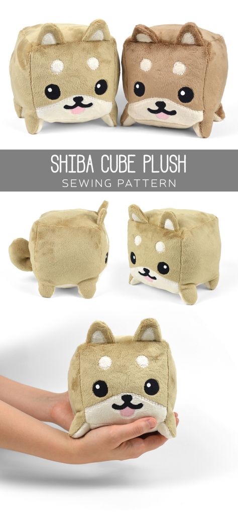 While testing out new simple and versatile plush shapes, I realized I hadn’t done anything cube-related in a while :) So I tried out this plush that takes a classic cube shape and adds a little som… Plushies Diy, Couture Bb, Free Pattern Download, Plushie Patterns, Sewing Stuffed Animals, Trendy Sewing, Sewing Tutorials Free, Toy Art, Plush Pattern