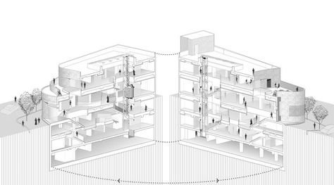 Cheshm-o-Cheragh Bazaar,Section Isometric Isometric Section, Section Architecture, Mashhad Iran, Architecture Portfolio Layout, Inspiration Images, Architectural Section, Portfolio Layout, Commercial Architecture, Ground Floor Plan