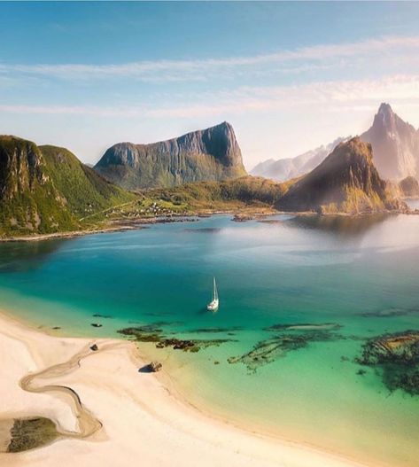 Nortrip | The best of Norway ⛰ on Instagram: “Lofoten, Norway 🏝 📷: @michellevonkalben .” Deco House, Beautiful Places To Travel, Beautiful Places To Visit, 귀여운 동물, Travel Aesthetic, Antalya, Aerial View, Wonderful Places, Dream Vacations