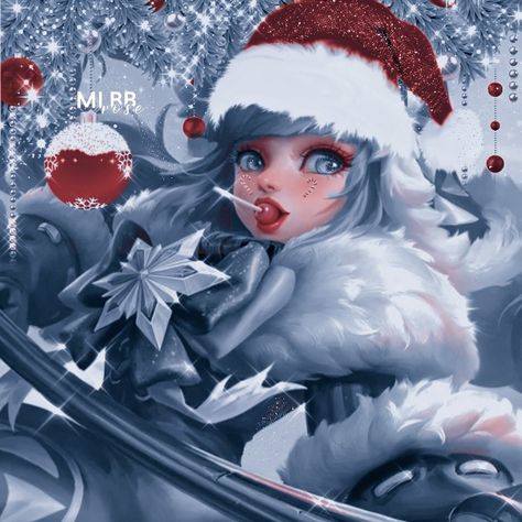 Skins Pfp, Mlbb Ruby, Icon Mlbb, Pfp Fanart, Christmas Pfp, Christmas Icons, Mobile Legends, Ruby, Fan Art