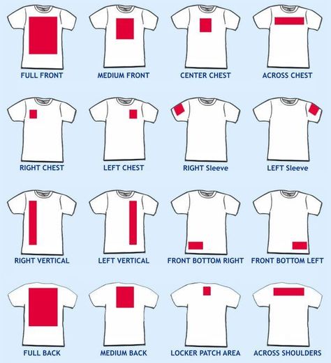 T shirt art locations chart | Shirt logo design, Tshirt design inspiration, Fashion logo design Sublimacion Ideas, Desain Buklet, Shirt Logo Design, Tshirt Design Inspiration, Restaurant Logo, Shirt Design Inspiration, T Shirt Art, Shirt Print Design, Graphic Design Tips