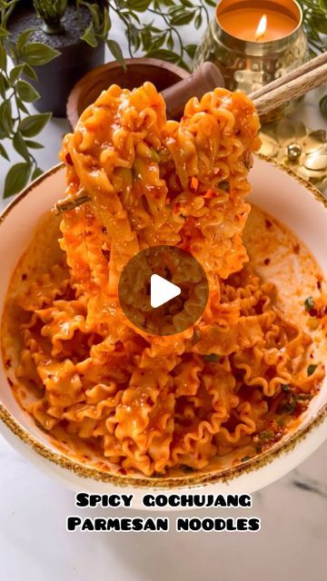 Ayushi Gupta-Mehra on Instagram: "GOCHUJANG PARMESAN NOODLES!
.
With over 17 MILLION views (and counting!), my fiery gochujang noodles (pinned to my profile!) have been my most popular reel to date. *This* version is for all of you who wanted a swap for the peanut butter in the original recipe … hello Parmesan! 
.
The combination of fiery gochujang and umami-rich Parmesan in these noods is explosive 🤌🏻 They’re creamy yet spicy and bursting with a rich intensity of flavour. Don’t forget to tag me when you try this at home 😋 
.
.
Cook noodles of choice in a pot of boiling water. Drain and set aside, reserving some of the noodle water.
.
To a heat-proof bowl, add:
- 2-3 finely chopped garlic cloves 
- 1 - 4 tsp chilli flakes/ gochugaru (Korean crushed red pepper flakes)
- 1/2 - 1 tbsp sesa Ayushi Gupta, Gochujang Noodles, Parmesan Noodles, The Noodle, Water Drain, Crushed Red Pepper, Chilli Flakes, Crushed Red Pepper Flakes, Chopped Garlic