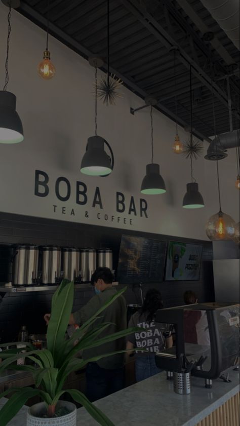 Boba Bar, Aesthetic Coffee Shop, Boba Shop, Protein Shop, Cottage Core Home, Smoothie Shop, Movie Night Birthday Party, Study Cafe, Bubble Tea Shop