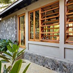 Kashid house by dcoop architects rustic | homify Tropical Windows, Indian House Exterior Design, Modern Rustic Homes, Asian Homes, Kerala Houses, Weekend House, House Window, Tropical House, Indian Homes