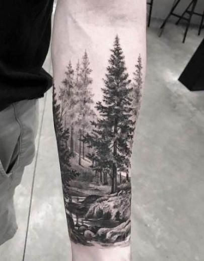 49+ ideas landscape tattoo ideas forests | Nature tattoo sleeve, Forest tattoo sleeve, Full sleeve tattoo design Mountain Sleeve Tattoo, Forest Tattoo Sleeve, Natur Tattoo Arm, Tree Sleeve Tattoo, Scene Tattoo, Nature Tattoo Sleeve, Landscape Tattoo, Forearm Sleeve Tattoos, Forest Tattoos