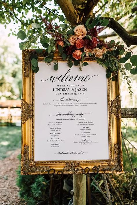 Wedding Program Sign, Unplugged Wedding Sign, Rustic Wedding Decorations, Wedding Ceremony Signs, Unplugged Wedding, Wedding Ceremony Programs, Ceremony Signs, Decorations Table, Wedding Garden