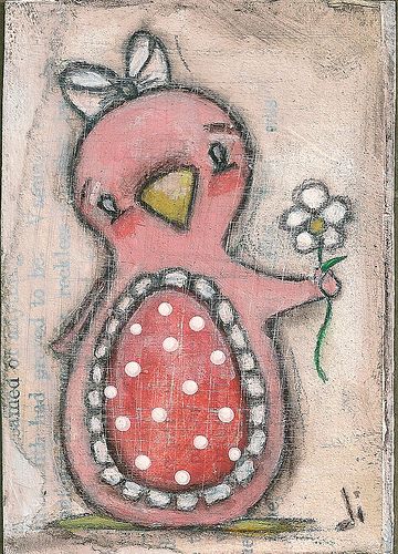 Word Journal, Cheese Boxes, Pink Penguin, Penguin Illustration, Recycled Christmas, Mixed Art, Vintage Text, Whimsical Paintings, Atc Cards