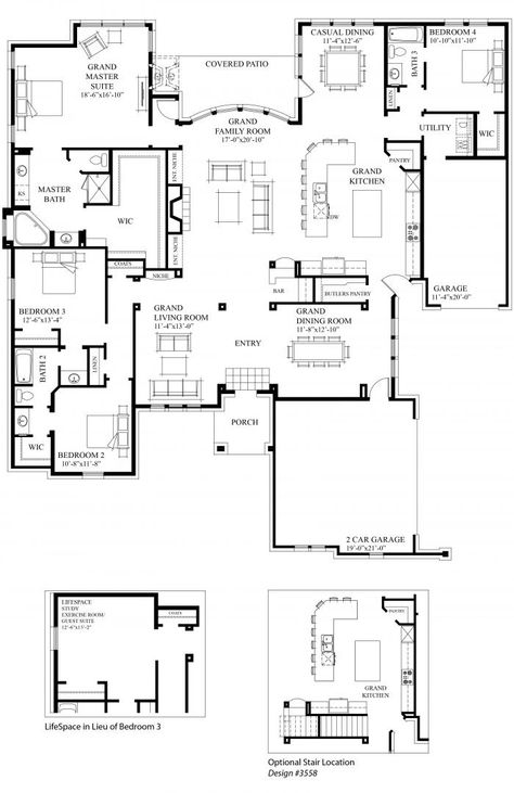 Floorplan Detail | Grand Homes, New Home Builder in Dallas and Ft. Worth, Texas Texas House Plans, Loft Floor Plans, Ft Worth Texas, Home Prints, Home Floor Plans, Texas House, Custom Home Plans, Tiny House Floor Plans, Ft Worth