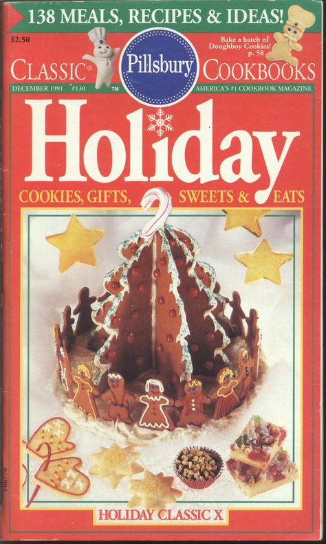 Vintage Christmas Recipes, Holiday Cookie Gift, Pillsbury Recipes, Creative Baking, Festive Cookies, Cookery Books, Retro Recipes, Vintage Cookbooks, Seasonal Recipes