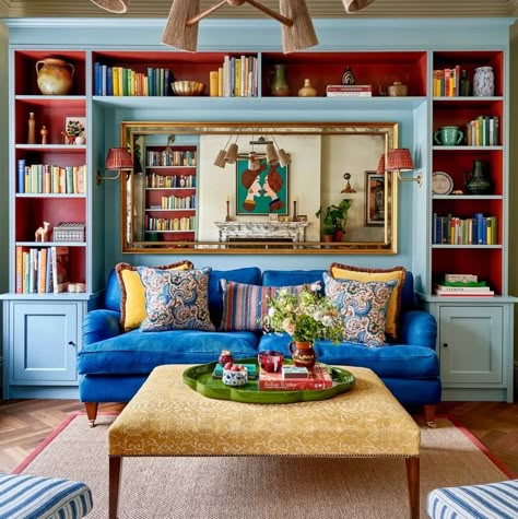 Lonika Chande, Maximalism Decor, Fireside Chairs, Chevy Chase, London House, Chelsea House, House Exteriors, Box Bed, Spare Bedroom