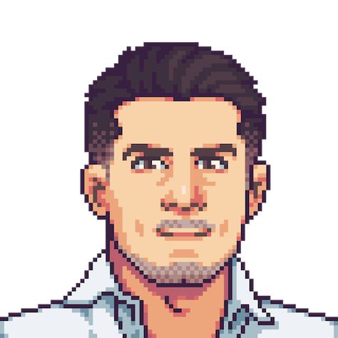 Pixel Art Face, Pixel Art Portrait, 3d Karakter, Anime Pixel, Pixel Game, Pixels Art, Profile Images, Pixel Characters, Game Sprites