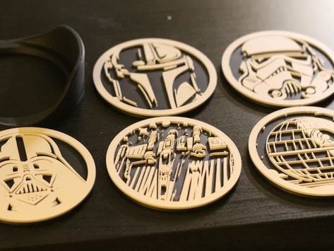 Star Wars Coaster 来自 PrintWonders - MakerWorld Star Wars Coasters, Coaster Design, Household Decor, The Galaxy, 3d Printing, Like You, Coasters, Star Wars, Fan