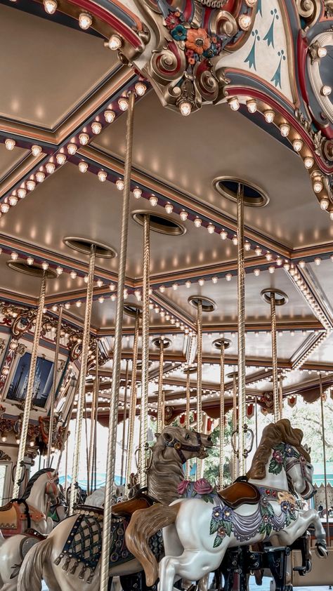 Merry Go Round Aesthetic, Disneyland Wallpaper, Aesthetic Disneyland, Round Aesthetic, Merry Go Round, Disneyland, Dj, Quick Saves