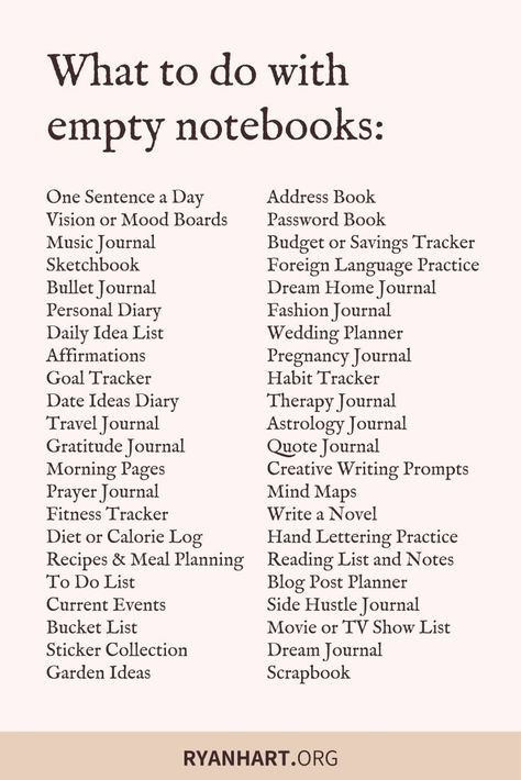 Discover my favorite things to to do with an empty notebook. Use one these notebook ideas to inspire your next creation. Music Journal, Seni Dan Kraf, Vie Motivation, Things To Do When Bored, Journal Writing Prompts, Bullet Journal Writing, Kraf Diy, Self Care Activities, Bullet Journal Ideas Pages