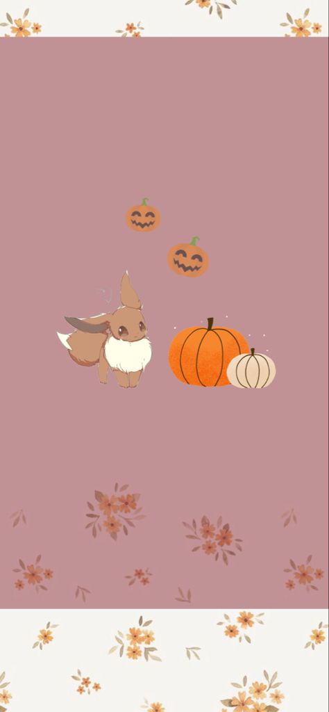 Lock screen Eevee Phone Wallpaper, Halloween Wallpaper Pokemon, Pokémon Halloween Wallpaper, Autumn Pokemon Wallpaper, Pokemon Fall Wallpaper, Fall Pokemon Wallpaper, Thanksgiving Pokemon, Pokemon Wallpaper Phone, Pokemon Lock Screen