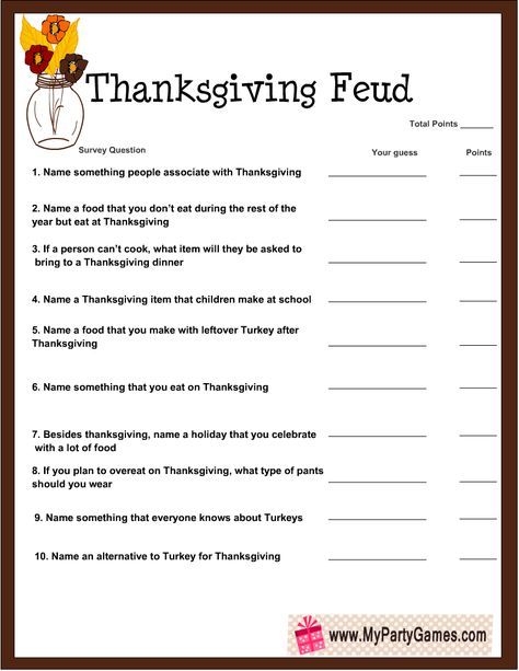 Free Printable Thanksgiving Family Feud Game Thanksgiving Family Feud, Family Feud Template, Thanksgiving Trivia Questions, Thanksgiving Trivia, Thanksgiving Games For Adults, Free Printable Thanksgiving, Thanksgiving Facts, Thanksgiving 2022, Family Feud Game