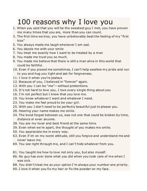 100 reasons why I love you 1. When you said that you will be the sweetest guy I met, you have proven me many times that yo... 100 Reasons Why I Love You Boyfriend Jar Ideas, 12 Reasons Why I Love You Boyfriend, 12 Reasons Why I Love You, 365 Reasons Why I Love You List, 365 Reasons Why I Love You List For Him, Monthsary Gift Ideas, I Love You Because List, Things I Love About You, Monthsary Gift For Boyfriend