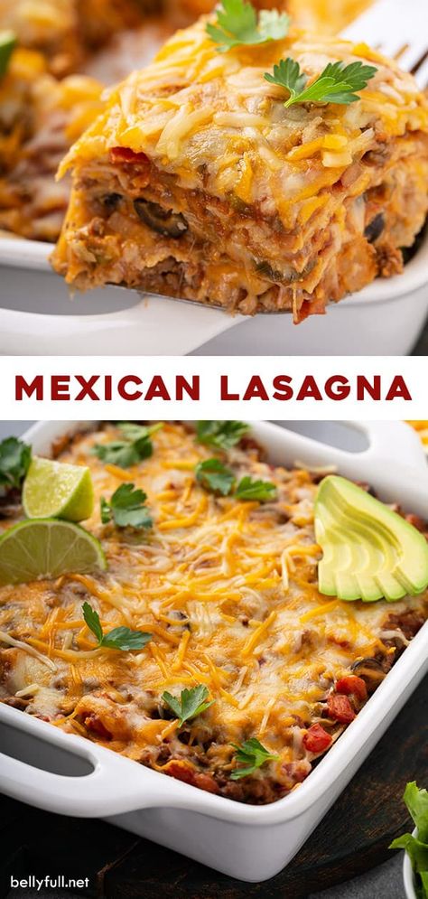 Mexican Lasagna Recipe, Mexican Lasagna Recipes, Recipe Lasagna, Lasagna Recipe With Ricotta, Italian Lasagna, Chili Relleno, Mexican Lasagna, Easy Lasagna Recipe, Classic Lasagna