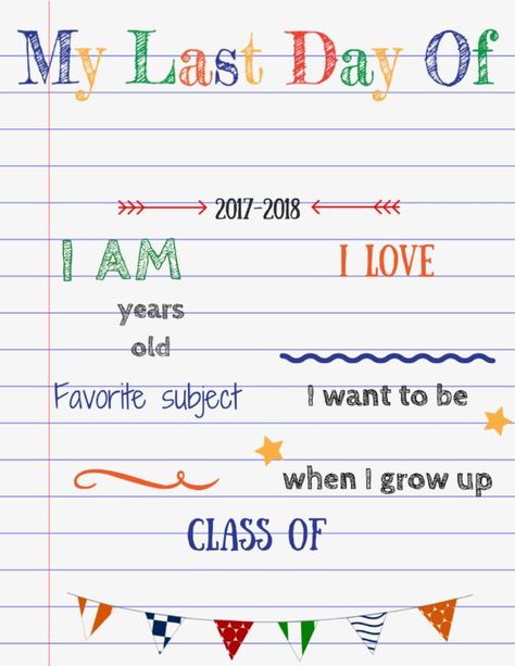 Editable last day of school sign to easily make at home Last Day Of Kindergarten Sign, Last Day Of Kindergarten, Kindergarten Sign, Last Day Of School Sign, School Chalkboard, Graduation Signs, School Printables, Preschool Graduation, Kindergarten Graduation