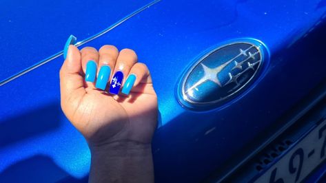 #subaru #brz Subaru Nails, Toyota Gt86, Vroom Vroom, Blue Nails, Glow Up?, Subaru, Toyota, Nail Designs, Cars