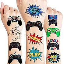 Gamers Party Ideas, Video Game Party Favors, Video Game Tattoos, Gamer Tattoos, Gamer Party, Carnival Christmas, Cute Tattoo, Girls Games, Birthday Activities