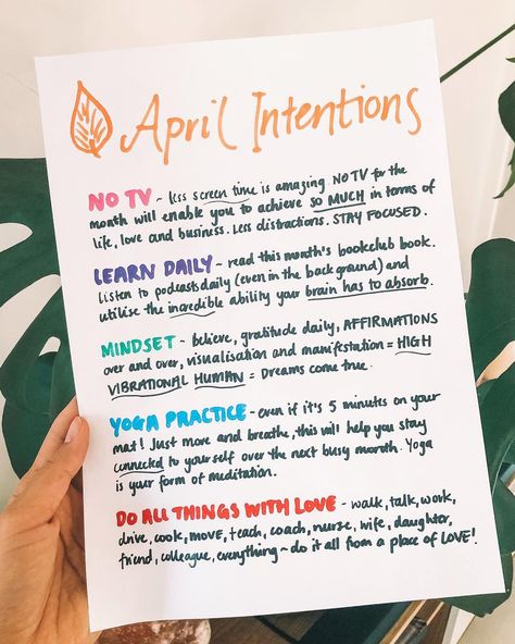 April Intentions, Monthly Intentions, Stay In The Present, Journal Writing Prompts, Daily Reading, The Present Moment, Present Moment, Challenge Me, Screen Time