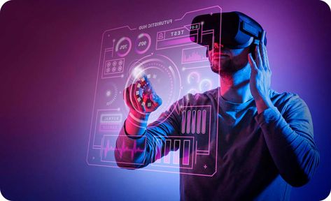 Virtual Reality Development Company - VR Services - Riseup Labs Virtual Reality Glasses, Vr Glasses, Block Chain, Manama, Technology Trends, Fly High, Blockchain Technology, Digital Transformation, Augmented Reality