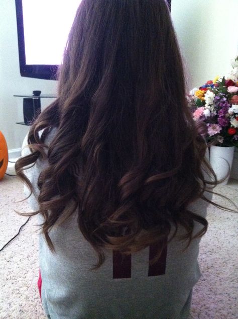 Curled bottom hair of naturally wavy hair with a straightening iron. Works great! Curly Bottom Hair, Wavy Hair At The End, Straight Hair With Bottom Curls, Bottom Hair Curls, Curled At The Bottom Hair, Curled Bottom Of Hair, Curls At The Bottom Of Hair, Naturally Wavy Hair, Straight Iron