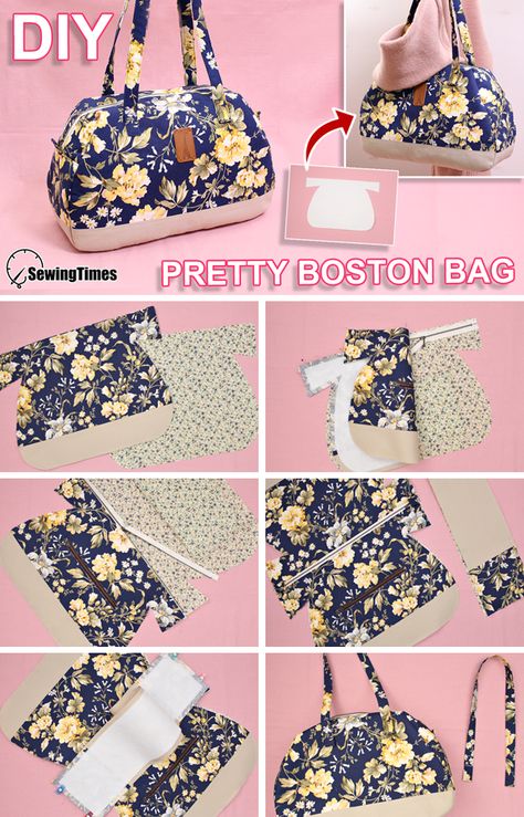 Tips Menjahit, Tas Denim, Handbag Tutorial, Handbag Sewing Patterns, Diy Bag Designs, Diy Bags Patterns, Diy Bags Purses, Sew Ins, Tote Bags Sewing