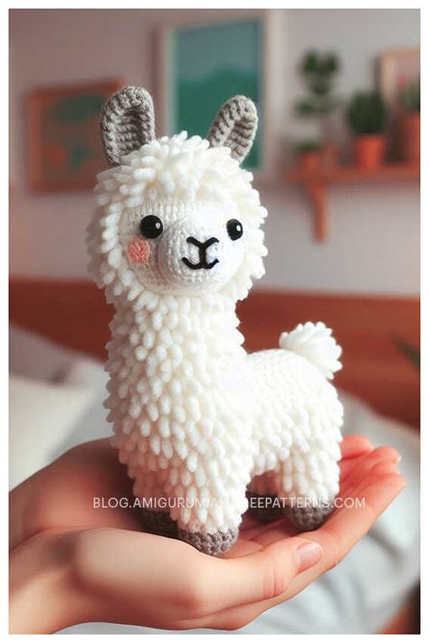 Amigurumi Llama Crochet Free Pattern Crochet Llama Pattern Free, Crochet Alpaca, Crochet Llama, Free Crochet Amigurumi Patterns, Crochet Amigurumi Patterns, Free Crochet Amigurumi, Disney Crochet Patterns, Cute Alpaca, Cute Llama