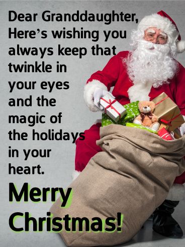 Merry Christmas Grandson Quotes, Christmas With Kids Quotes, Granddaughter Christmas Quotes, Christmas Greetings For My Niece, Merry Christmas Granddaughter, Merry Christmas Grandson, Christmas Magic For Kids Quotes, Merry Christmas Eve Quotes, Granddaughter Christmas Cards