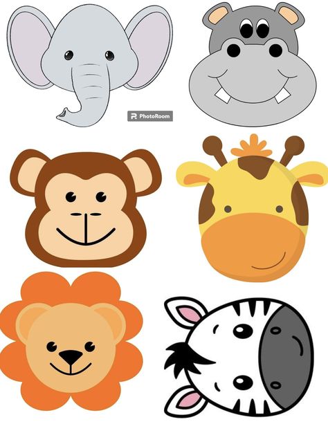 Jungle Activities For Kids, Safari Animals Printables, Safari Kids Crafts, Jungle Animals Printable, Animal Classroom, Giraffe Crafts, Jungle Theme Classroom, Jungle Decorations, Preschool Classroom Decor