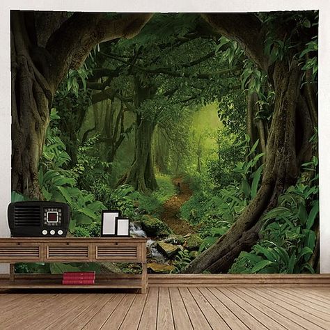 Dorms Decor, Dorm Decoration, Picnic Tablecloth, Forest Tapestry, Large Tapestries, Deco Nature, Living Room Dorm, Mandala Wall Art, Tapestry Art