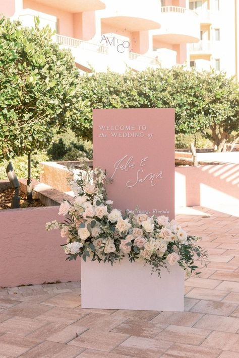 Pink Wedding Welcome Sign, Branded Wedding, Engagement Party Backdrop, Pink Wedding Sign, Wedding Entrance Sign, Wedding Welcome Board, Wedding Planning Decor, Ceremony Signs, Wedding Entrance