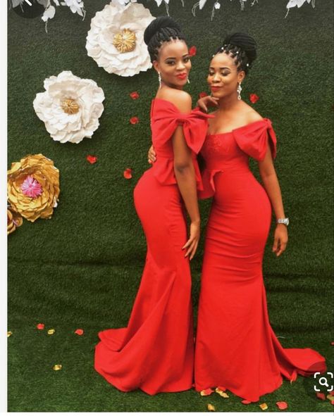 African Bridesmaid Dresses Styles, Nigerian Bridesmaid Dresses, Off Shoulder Bridesmaid Dress, African Bridesmaid Dresses, Turquoise Bridesmaid Dresses, Gorgeous Bridesmaid Dresses, Womens Bridesmaid Dresses, Lovely Wedding Dress, Red Mermaid