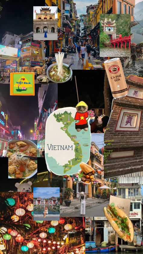 Vietnam Aesthetic, Highlands Coffee, Vietnamese Coffee, Hanoi Vietnam, Gap Year, Hoi An, Vietnamese Recipes, Aesthetic Collage, Hanoi