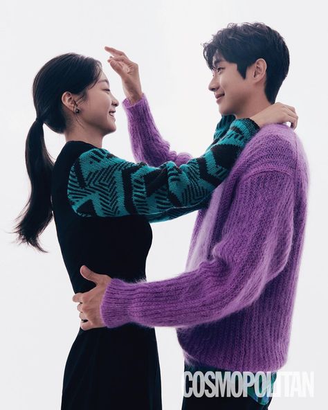 Choi Woo Shik And Kim Da Mi Talk About Reuniting For New Drama, Their Motivations For Work, And More | Soompi Kim Dami, Korean Couple Photoshoot, 사진 촬영 포즈, Korean Couple, Pre Wedding Photoshoot, Kdrama Actors, Film Serie, Romantic Comedy, Two People