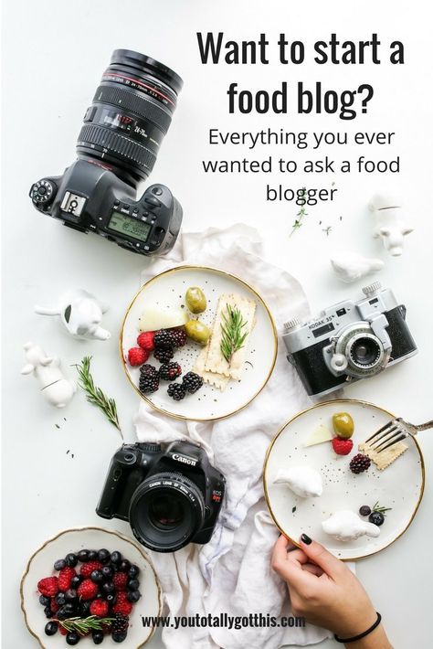 Want to Start a Food Blog - Everything you ever wanted to ask food blogger - You Totally Got This Food Blogging, Food Photography Tips, Photo Blog, Recipe For Mom, Instagram Food, Blogging For Beginners, Living Food, Food Styling, Food Photo