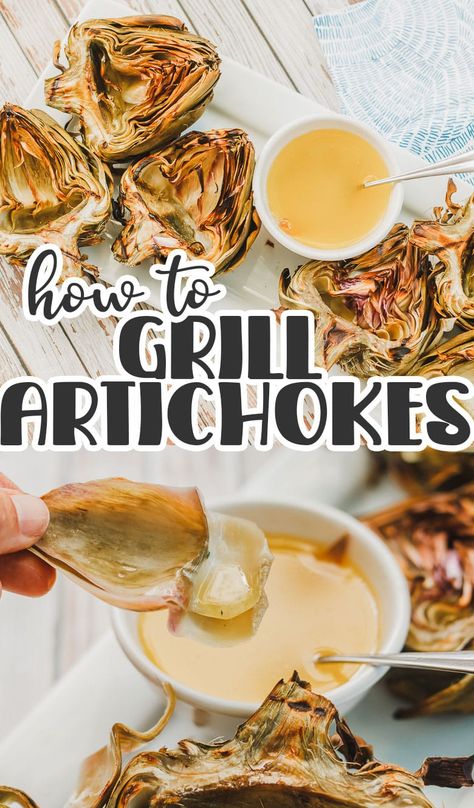 How To Grill Artichokes, Grilled Artichoke, Artichoke Recipes, Refreshing Food, Eat Seasonal, Just Eat It, Grilled Veggies, Summer Food, Meatless Meals