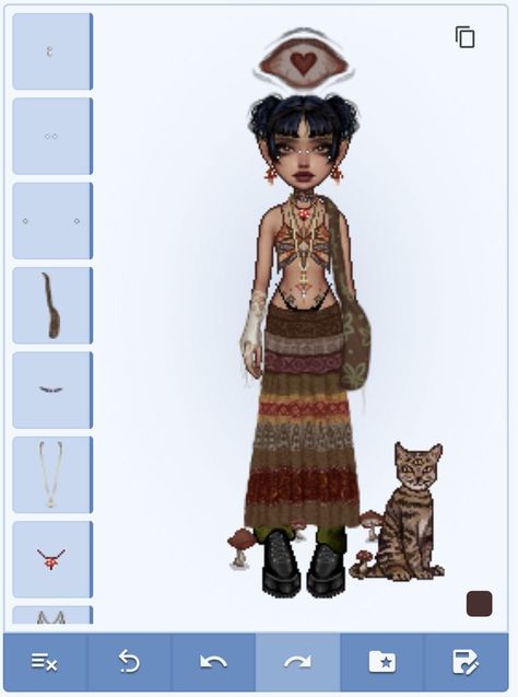 Everskies Aesthetic, Indie Skirt, Indie Aesthetic Outfits, Cat Cool, Mushroom Girl, Everskies Fits, Everskies Outfits, Hippie Aesthetic, Art Outfit