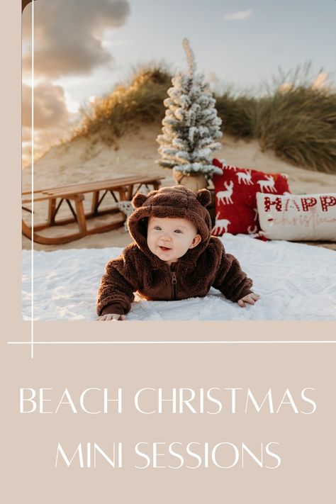 Christmas minis at the beach Beach Christmas Mini Session, Beach Santa Photos, Christmas On The Beach Photography, Beach Christmas Photoshoot, Beach Christmas Photos, Christmas Beach Family Photos, Christmas Beach Photoshoot, Christmas Mini Photoshoot, Beach Christmas Pictures