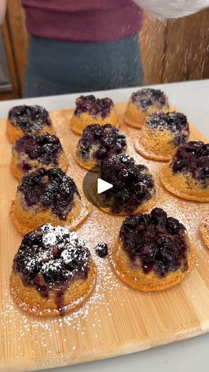 easy delicious desserts | easy delicious desserts

upside down banana blueberry desserts are scrumptious!

thanks for watching!
this video was produced by Network Media and Jacky P | By Jacky’s Kitchen | So we just have some
blueberries going into the bottom of our pre-greased
muffin tins. I'm just going to make sure that there are some
in each and every one of our little tins here. So good. We
have some brown sugar. I'm just going to take a little bit and
place it into each one of these here. This is going to be a
super easy treat. Easy to customize. Super great. Last
little bit here. Going right in. Next, we have some walnuts.
Super nice addition here. You can use pecans or any type of
nut or just omit the nuts all together if you want and again,
I'm just going to sprinkle some of these Upside Down Blueberry Muffin, Blueberry Upside Down Muffins, Blueberry Upside Down Cake, Upside Down Cakes, Walker Hayes, Box Cakes, Blackberry Recipes, Yummy Desserts Easy, Berry Muffins