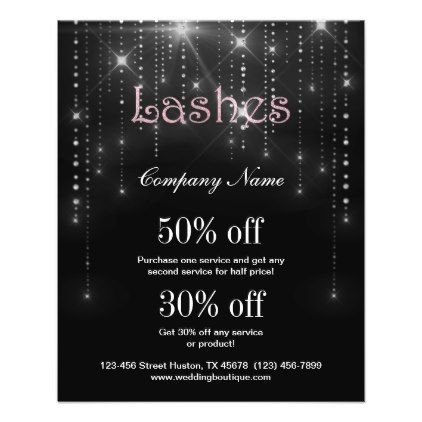 #Lashes business personalized flyer - #office #gifts #giftideas #business Do It Yourself Nails, Hair Salon Names, Salon Promotions, Cosmetologist Gifts, Lashes Business, Makeup Artist Gifts, Hair Salon Business, Gifts Makeup, Salon Gifts